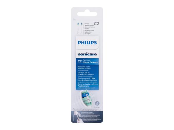 Philips Sonicare C2 Optimal Plaque Defence (U) 2ks, Náhradná hlavica HX9022/10 White
