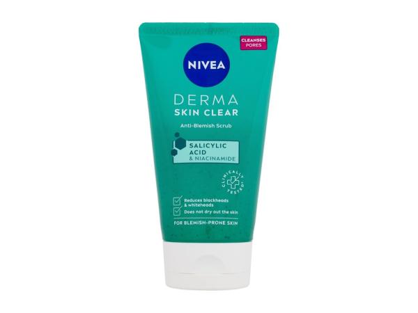 Nivea Derma Skin Clear Anti-Blemish Scrub (W) 150ml, Peeling