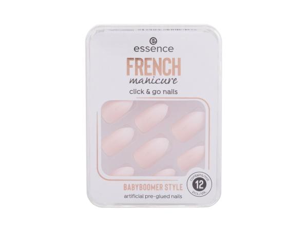 Essence French Manicure Click & Go Nails 02 Babyboomer (W) 12ks, Umelé nechty