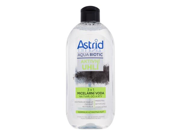 Astrid Aqua Biotic Active Charcoal 3in1 Micellar Water (W) 400ml, Micelárna voda