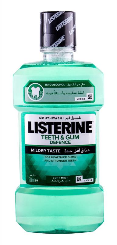 Listerine Teeth & Gum Defence Fresh Mint Mouthwash (U) 500ml, Ústna voda