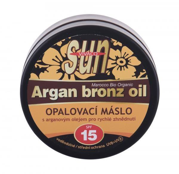 Vivaco Sun Argan Bronz Oil Suntan Butter (U) 200ml, Opaľovací prípravok na telo SPF15
