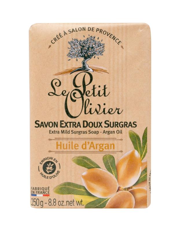 Le Petit Olivier Argan Oil Extra Mild Surgras Soap (W) 250g, Tuhé mydlo