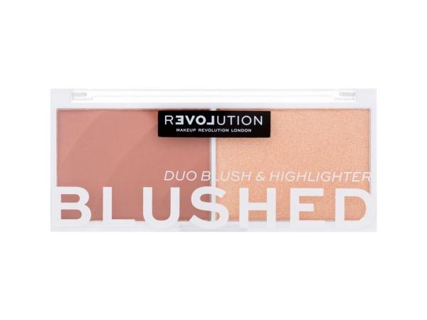 Revolution Relove Colour Play Blushed Duo Blush & Highlighter Kindness (W) 5,8g, Kontúrovacia paletky