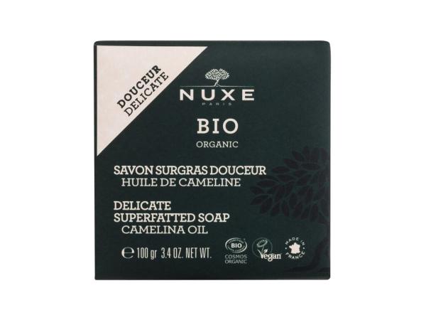 NUXE Bio Organic Delicate Superfatted Soap (W) 100g, Tuhé mydlo Camelina Oil