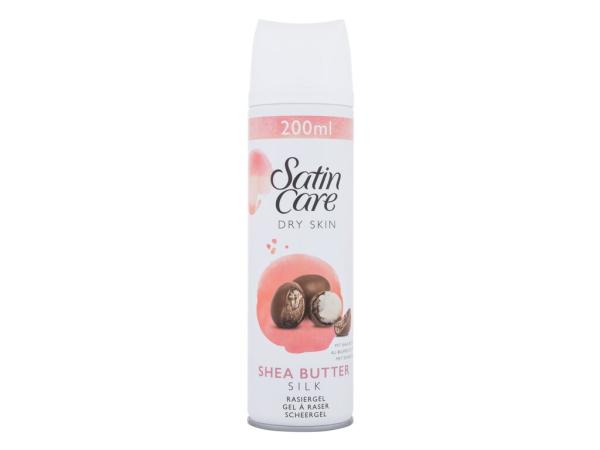 Gillette Satin Care Dry Skin Shea Butter Silk (W) 200ml, Gél na holenie