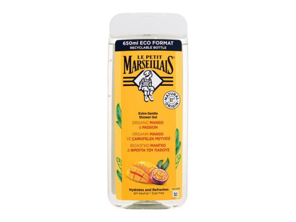 Le Petit Marseillais Extra Gentle Shower Gel Organic Mango & Passion (U) 650ml, Sprchovací gél
