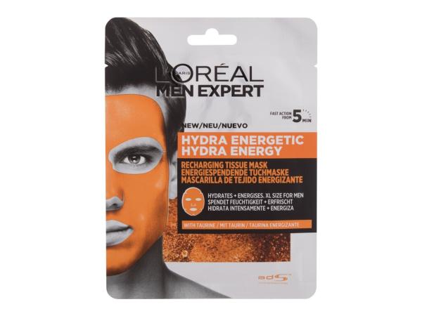 L'Oréal Paris Men Expert Hydra Energetic (M) 1ks, Pleťová maska