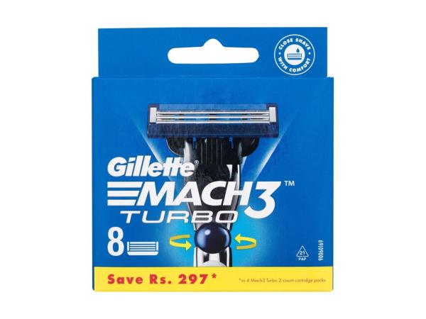 Gillette Mach3 Turbo (M) 8ks, Náhradné ostrie