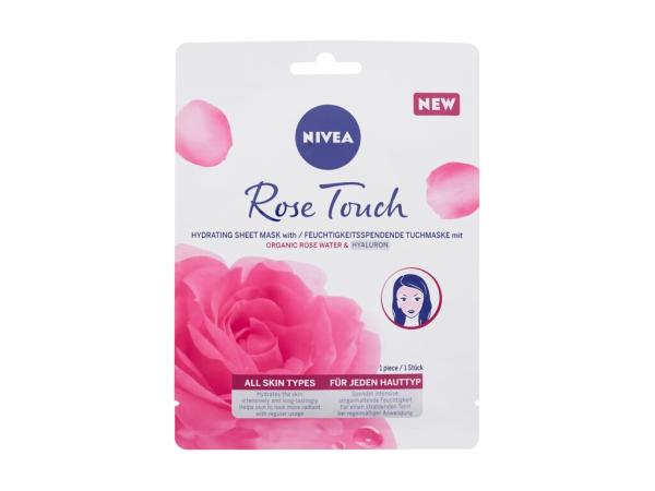 Nivea Rose Touch Hydrating Sheet Mask (W) 1ks, Pleťová maska