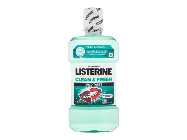 Listerine Clean & Fresh Mild Taste Mouthwash (U) 500ml, Ústna voda