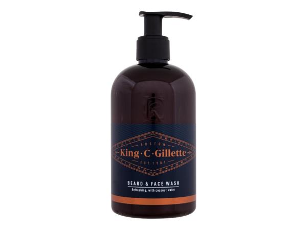 Gillette King C. Beard & Face Wash (M) 350ml, Šampón na fúzy
