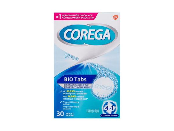 Corega Tabs Bio (U) 30ks, Čistiace tablety a roztoky