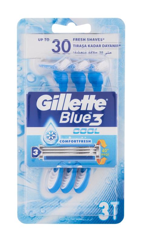 Gillette Blue3 Cool (M) 3ks, Holiaci strojček