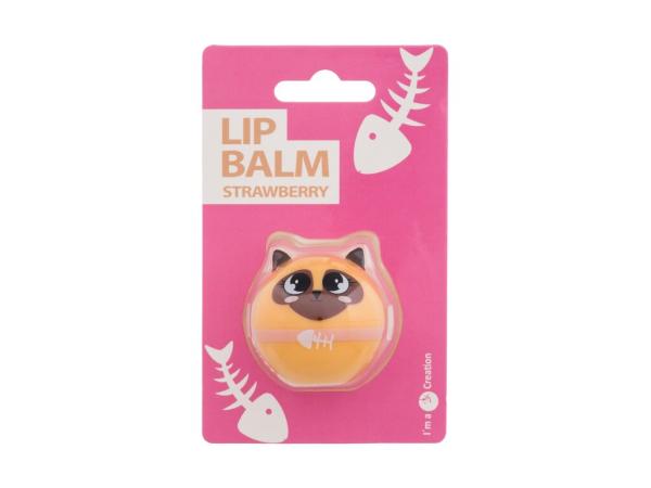 2K Cute Animals Lip Balm (W) 6g, Balzam na pery Strawberry