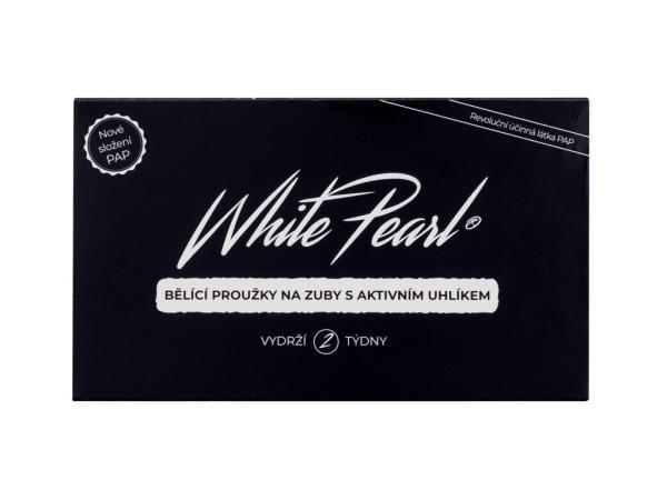 White Pearl PAP Charcoal Whitening Strips (U) 28ks, Bielenie zubov