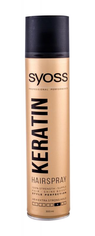 Syoss Keratin Hair Spray (W) 300ml, Lak na vlasy