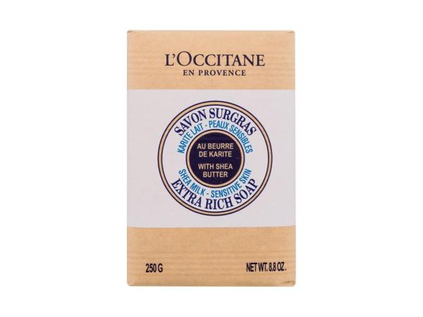 L'Occitane Shea Milk Extra Rich Soap (U) 250g, Tuhé mydlo