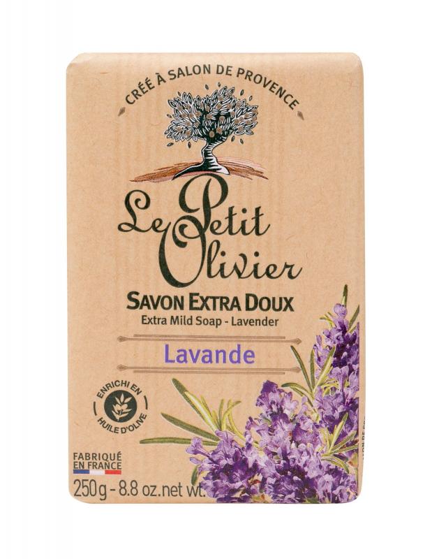 Le Petit Olivier Lavender Extra Mild Soap (W) 250g, Tuhé mydlo