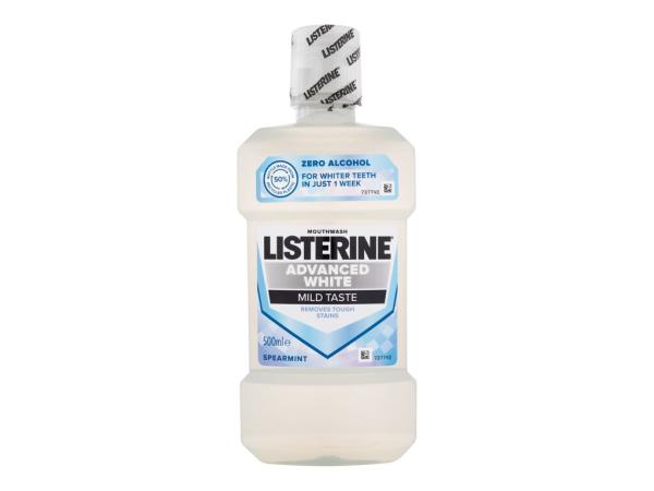 Listerine Advanced White Mild Taste Mouthwash (U) 500ml, Ústna voda
