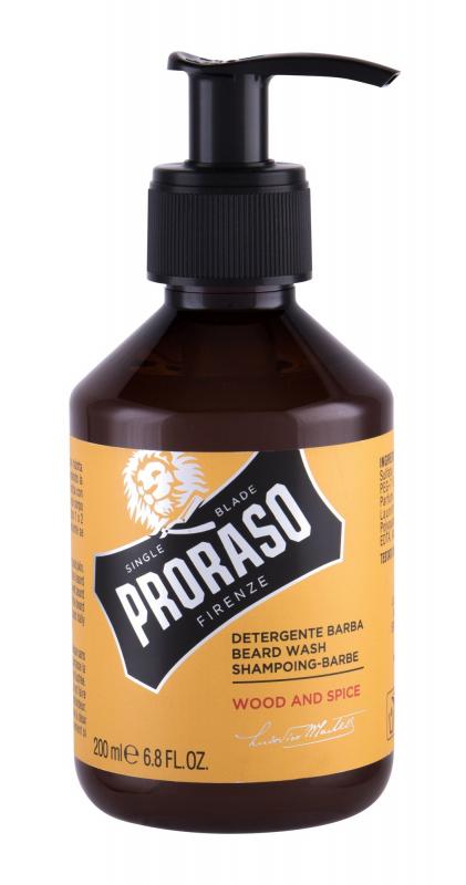 PRORASO Wood & Spice Beard Wash (M) 200ml, Šampón na fúzy