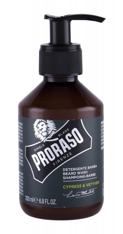 PRORASO Cypress & Vetyver Beard Wash (M) 200ml, Šampón na fúzy