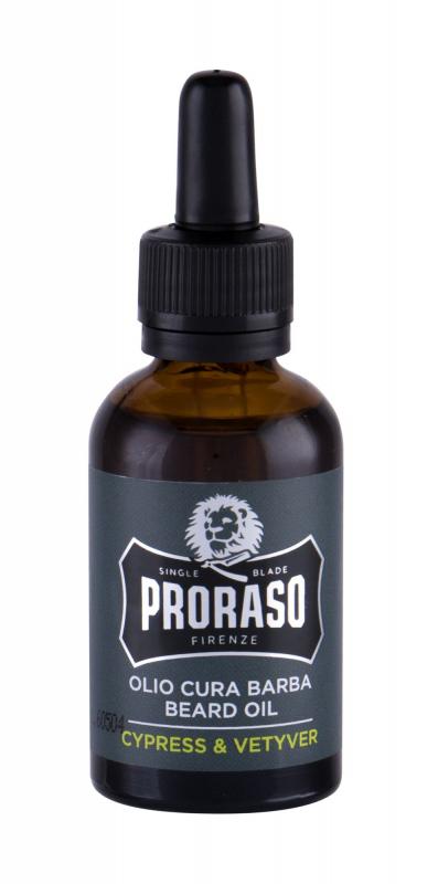 PRORASO Cypress & Vetyver Beard Oil (M) 30ml, Olej na fúzy