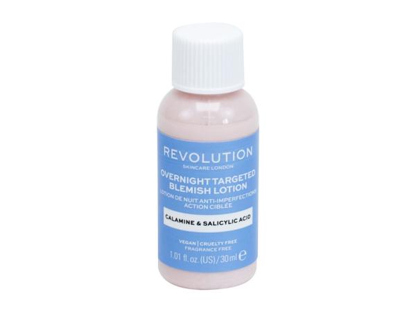 Revolution Skincare Overnight Targeted Blemish Lotion Calamine & Salicid Acid (W) 30ml, Lokálna starostlivosť