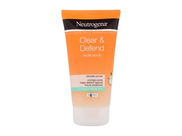 Neutrogena Clear & Defend Facial Scrub (U) 150ml, Peeling