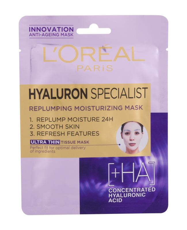 L'Oréal Paris Hyaluron Specialist Replumping Moisturizing (W) 1ks, Pleťová maska