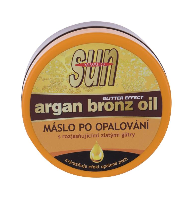 Vivaco Sun Argan Bronz Oil Glitter Aftersun Butter (U) 200ml, Prípravok po opaľovaní
