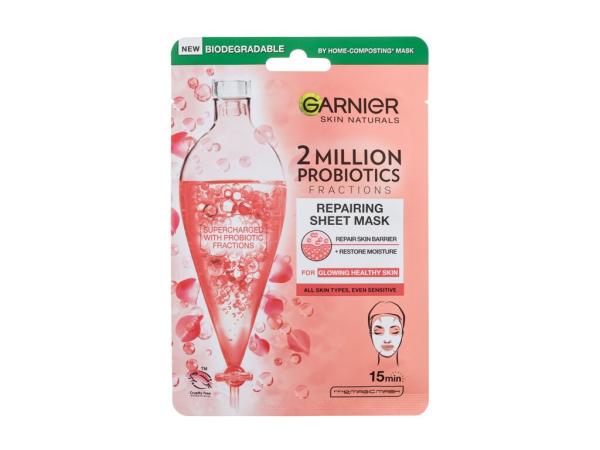 Garnier Skin Naturals 2 Million Probiotics Repairing Sheet Mask (W) 1ks, Pleťová maska