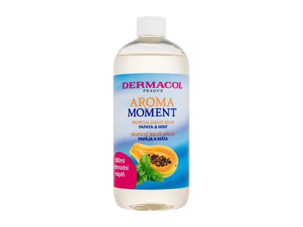 Dermacol Aroma Moment Papaya & Mint Tropical Liquid Soap (U) 500ml, Tekuté mydlo Náplň