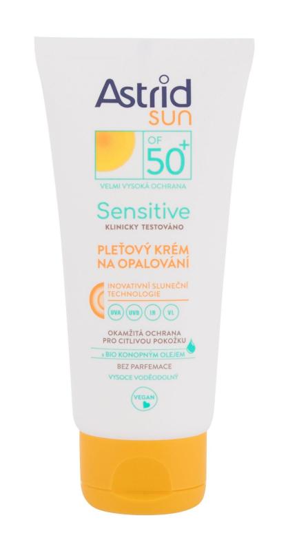 Astrid Sun Sensitive Face Cream (U) 50ml, Opaľovací prípravok na tvár SPF50+