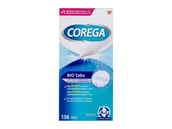 Corega Tabs Bio (U) 136ks, Čistiace tablety a roztoky