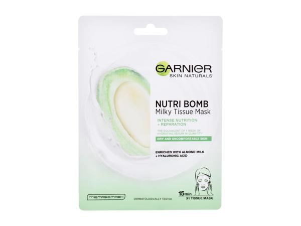 Garnier Skin Naturals Nutri Bomb Almond Milk + Hyaluronic Acid (W) 1ks, Pleťová maska