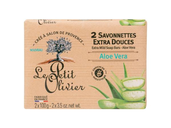 Le Petit Olivier Aloe Vera Extra Mild Soap (W) 200g, Tuhé mydlo