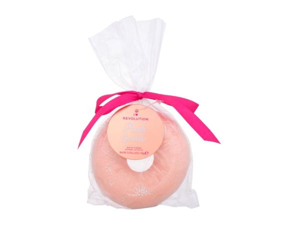 I Heart Revolution Donut (W) 150g, Bomba do kúpeľa Peach Sprinkle