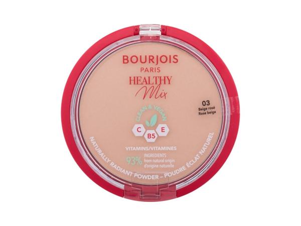 BOURJOIS Paris Healthy Mix Clean & Vegan Naturally Radiant Powder 03 Rose Beige (W) 10g, Púder