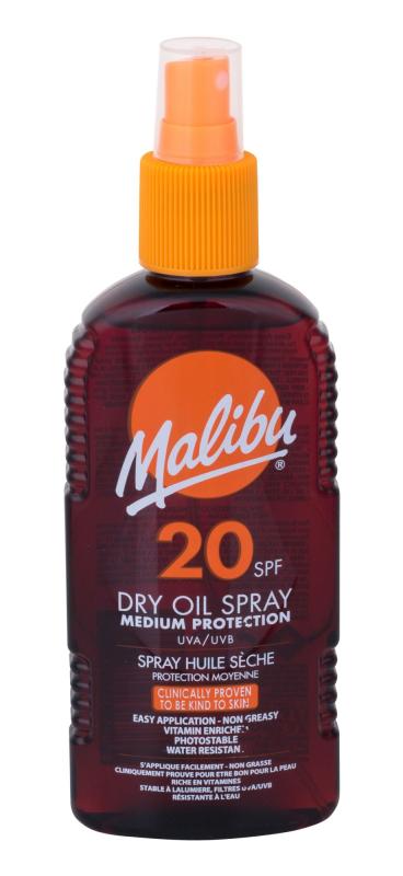 Malibu Dry Oil Spray (W) 200ml, Opaľovací prípravok na telo SPF20