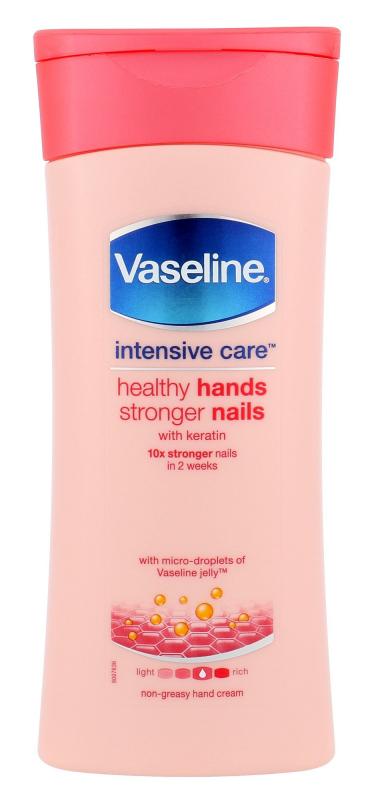 Vaseline Intensive Care Healthy Hands Stronger Nails (U) 200ml, Krém na ruky