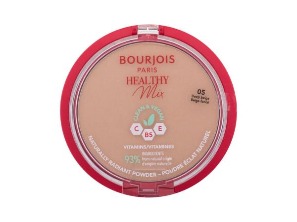BOURJOIS Paris Healthy Mix Clean & Vegan Naturally Radiant Powder 05 Deep Beige (W) 10g, Púder