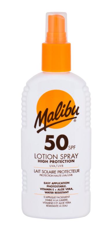 Malibu Lotion Spray (U) 200ml, Opaľovací prípravok na telo SPF50