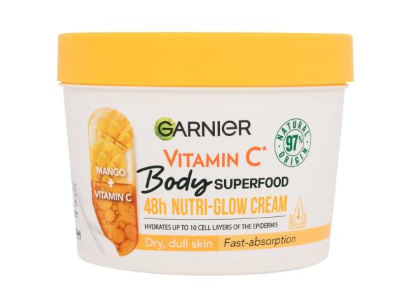 Garnier Body Superfood 48h Nutri-Glow Cream (W) 380ml, Telový krém Vitamin C